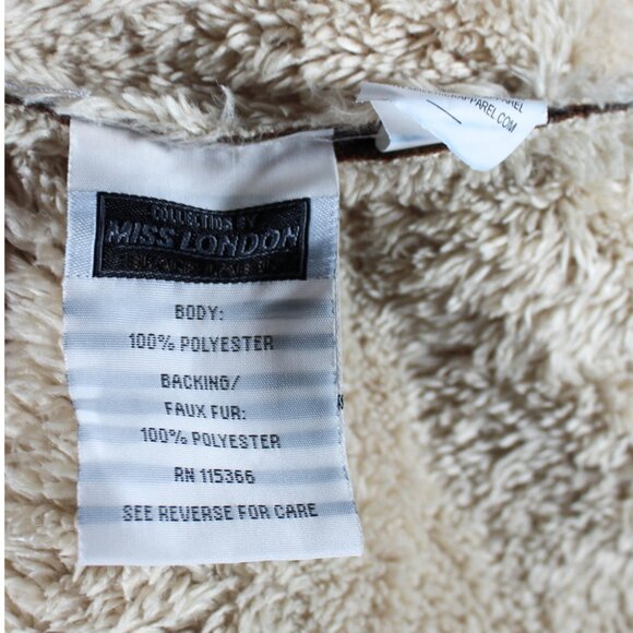 70s Rocker-Inspired Chocolate Brown Sherpa Jacket Penny Lane & Daisy Jones - Picture 12 of 13